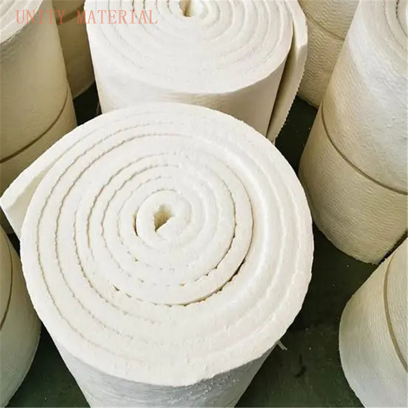 12600c Refractory Rcf Fireproof High Temperature Energy-Saving Refractory Thermal Insulation Fire Heat Resistant Blanket Felt by Fibre Wool Cotton Rolls