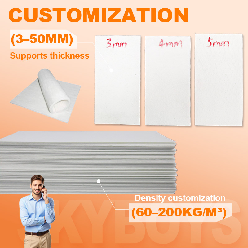 Building Material Aerogel Thermal Insulation Blanket Low Thermal Conductivity Aerogel Insulation Cotton/Film Aerogel Felt for Roof and Building