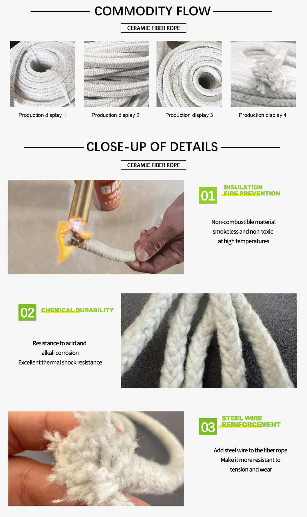 Fire Proof Square Rope