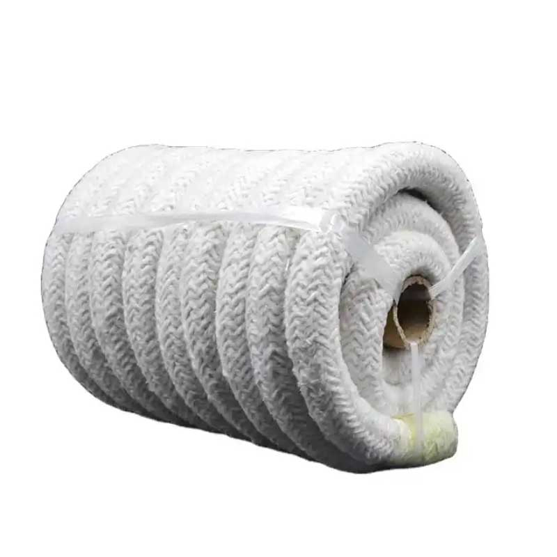 Refractory High Temperature Fibre Woven Textiles Thermal Insulation Ceramic Fiber Rope for Door Seal Stove