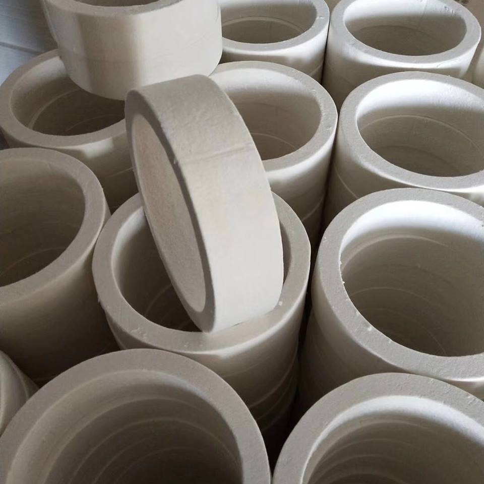 Fiberglass Molding Carbon Insulation Refractory D-Shape Glass Fiber Microfiber Porous Plate Heat Shield Content High Density Ceramic Fiber Vacuum Formed Shapes