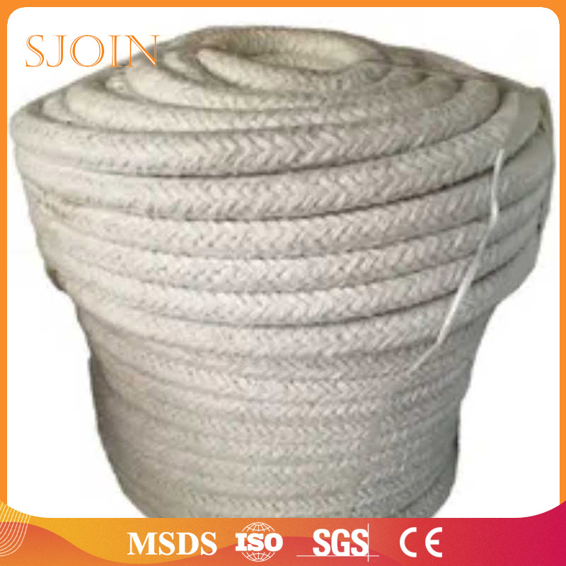 Heat Insulation Mineral Wool Fibre Thermal Resistant Textile Ceramic Fiber Sealing Fireproof Woven Building Material Refractory Round Square Rope
