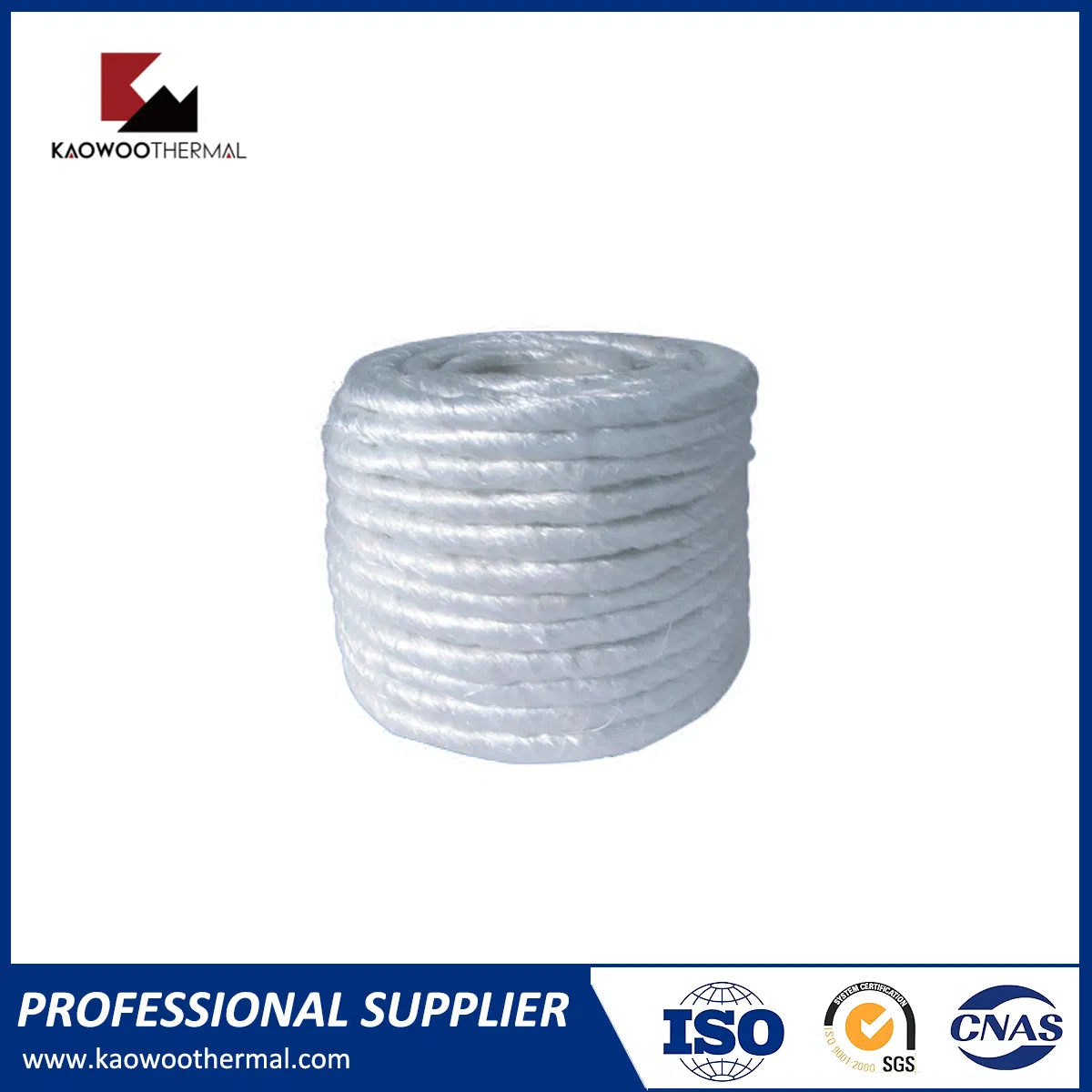 High Temperature Pipe Heat Insulation and Seal Ceramic Fibre Square Braided Rope