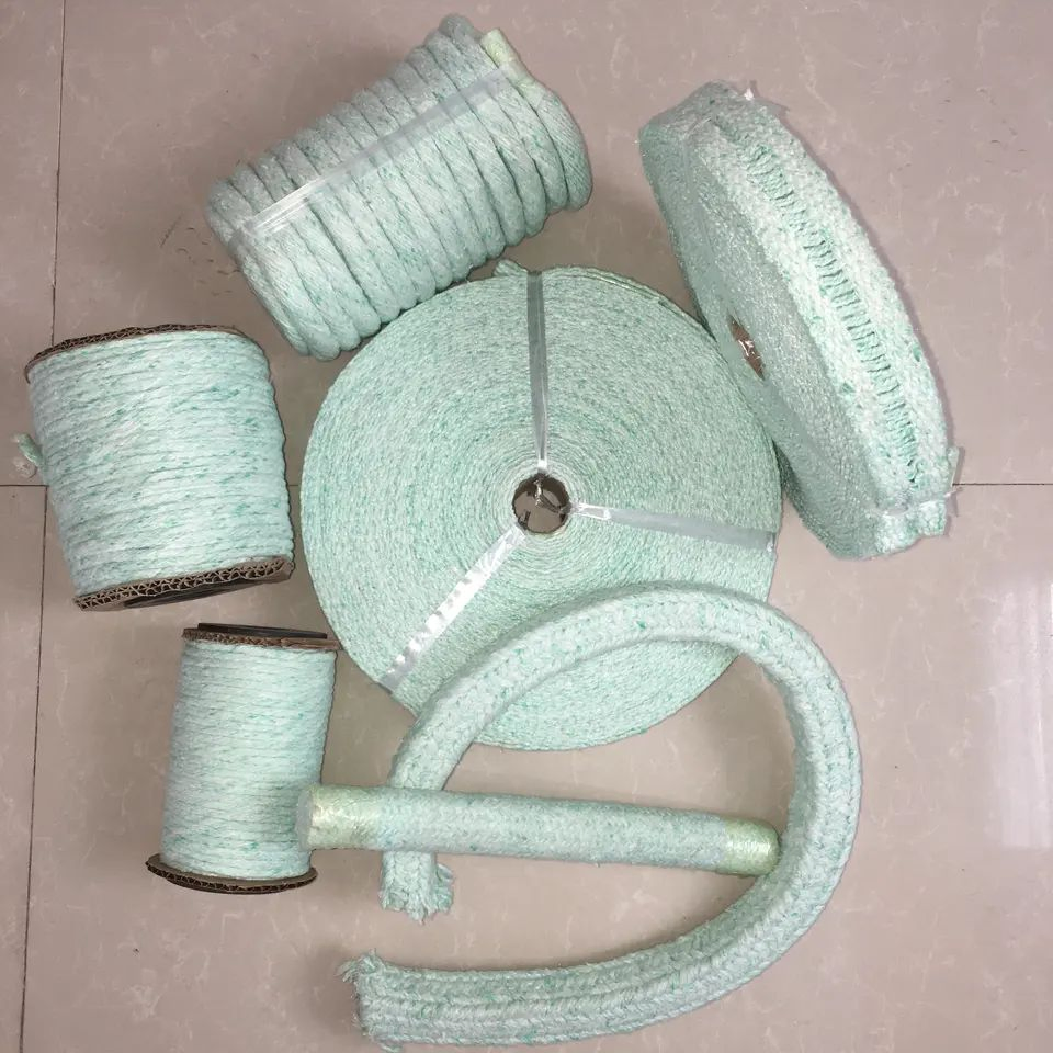 Refractory Bio Soluble Twisted Ceramic Fibre Fiber Yarn for Heat Resistant Insulation Door Seal
