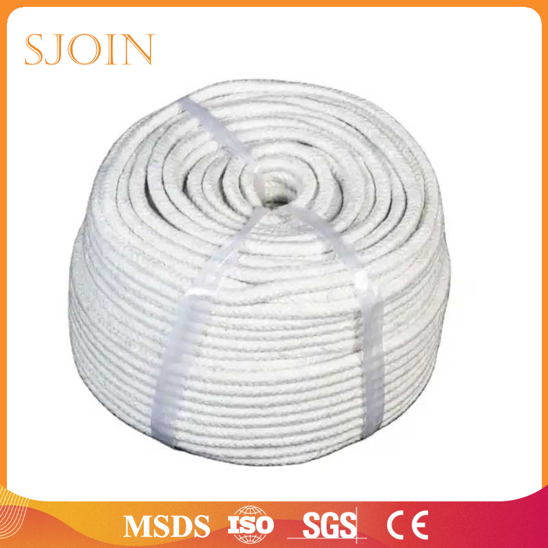 Heat Insulation Mineral Wool Fibre Thermal Resistant Textile Ceramic Fiber Sealing Fireproof Woven Building Material Refractory Round Square Rope