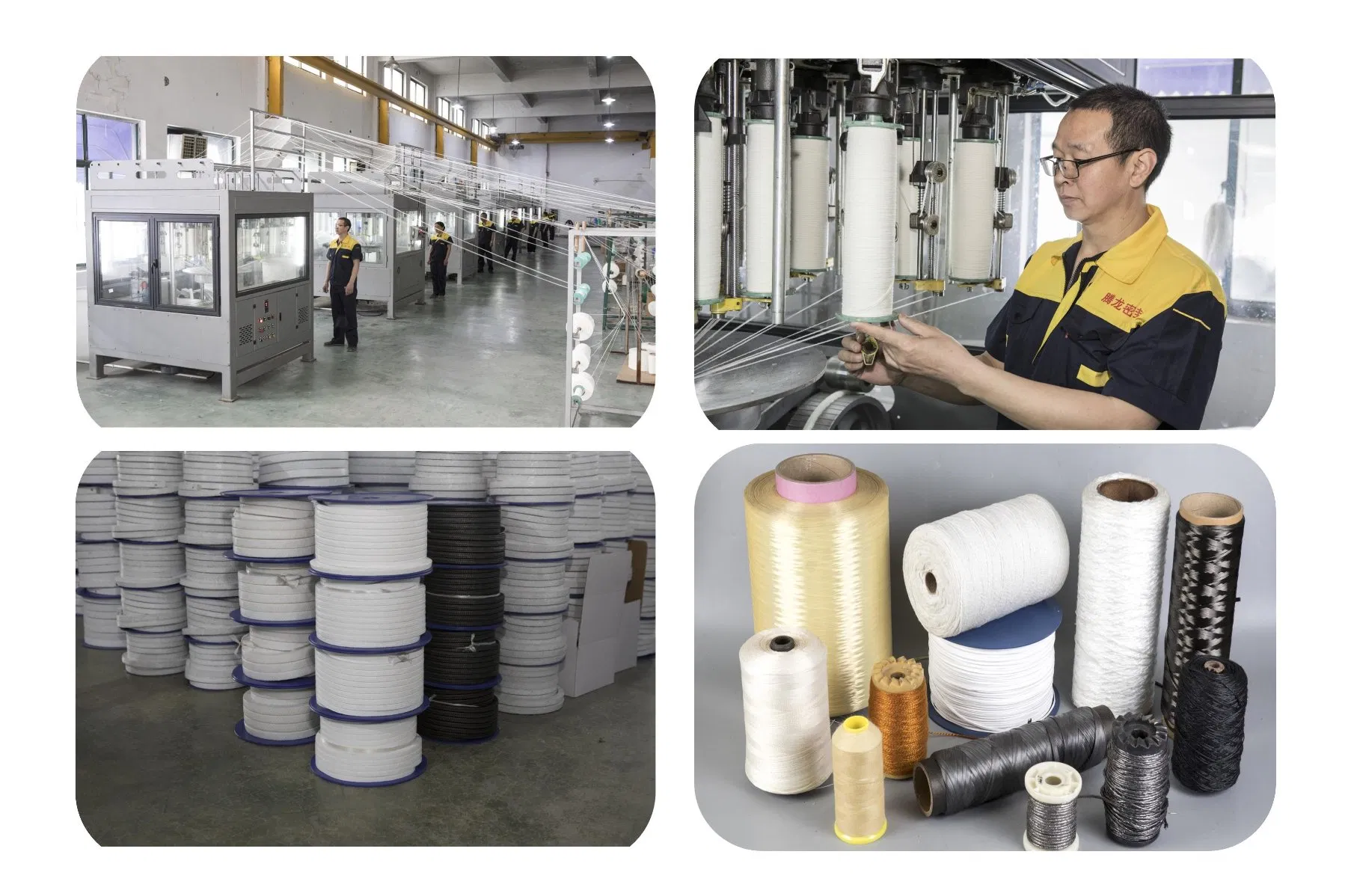 Expanded Graphite Yarn Reinforced with Glass Fibre+One Inconel 600 Wire