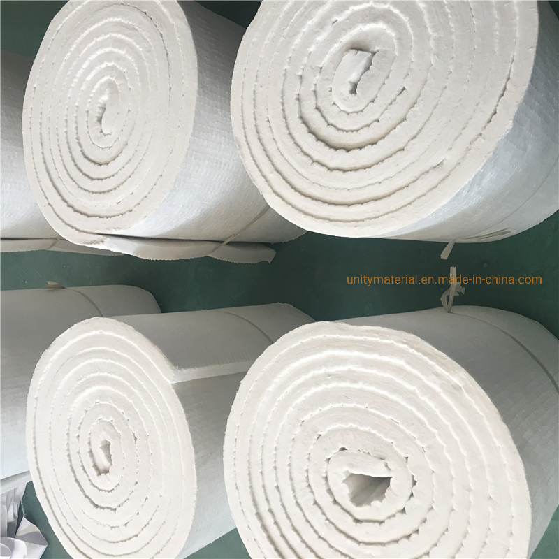 12600c Refractory Rcf Fireproof High Temperature Energy-Saving Refractory Thermal Insulation Fire Heat Resistant Blanket Felt by Fibre Wool Cotton Rolls