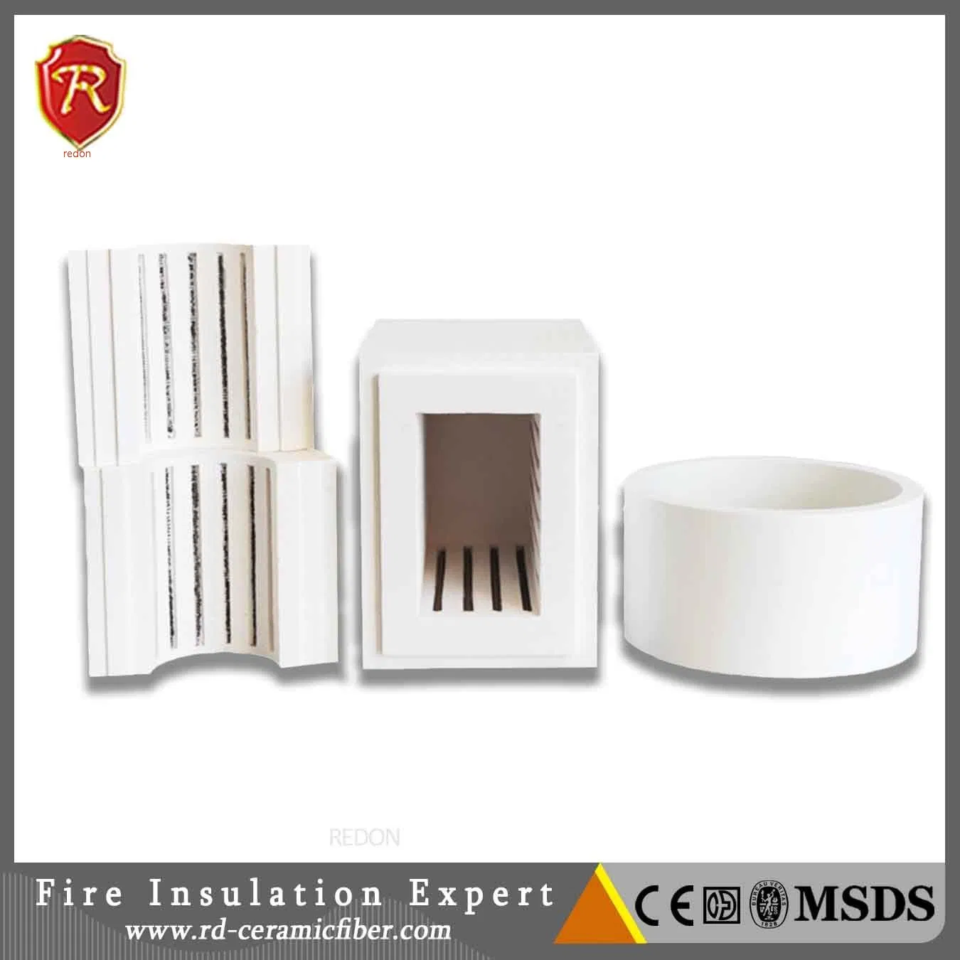 Electric Furnace Chamber Vacuum Formed Ceramic Fiber Shape