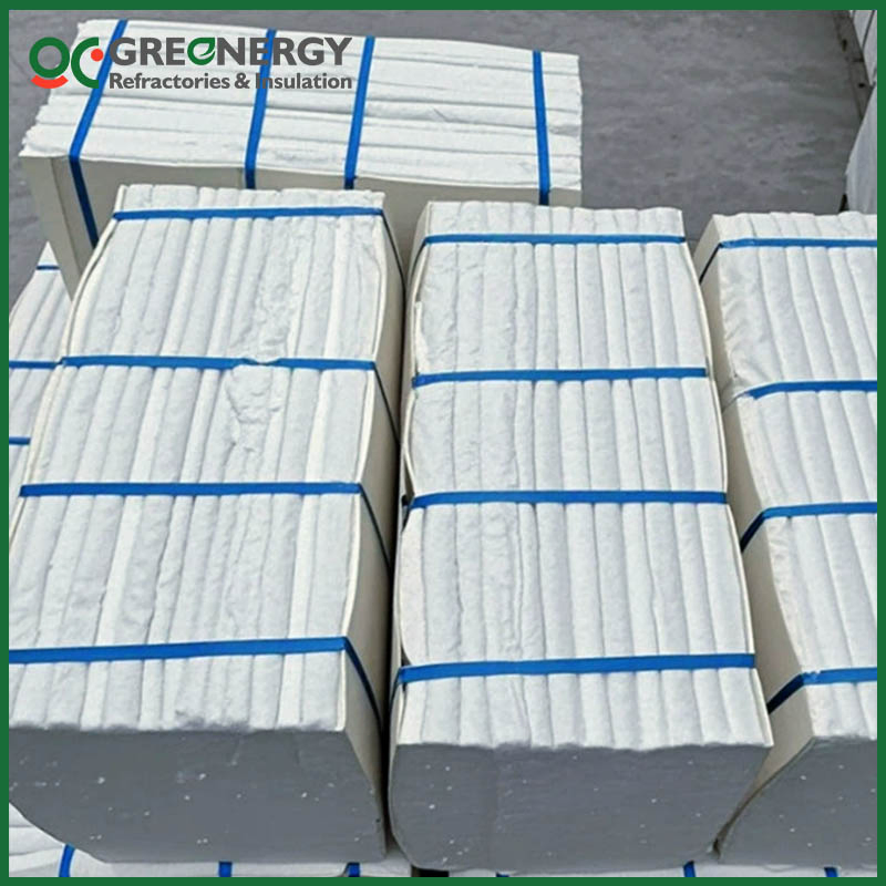 Factory Supply Refractory Ceramic Fibre Modules with Veneers Scrimmed Modules Tech Screw Fixings Convoluted &amp; Stack Bonded