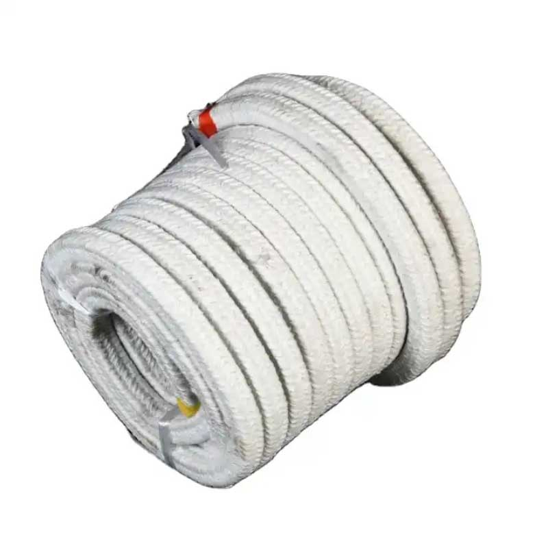 1260c Ceramic Fiber Fibre Insulation Furnace Door Gasket Mat, Black/White Fiberglass Rope, Black Rope Heat Sealing with Aluminum Foil