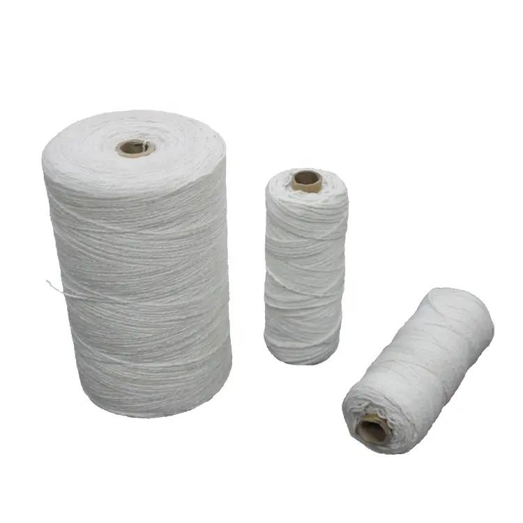 High Temperature Fireproof Stainless Steel Reinforced Aluminum Silicate Ceramic Fiber Fiberglass Yarn