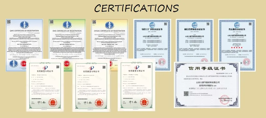 Certifications