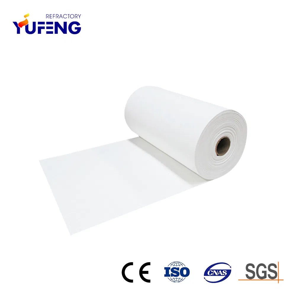 Roll Packing White High Purity Alumina-Silicate Ceramic Fiber Insulation Paper for Hot Top Linings
