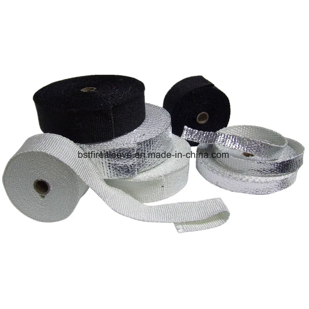 Vermiculite Wire Reinforced Glass Insert Drop Warp Pipe Protection Fireproof Heat Resistant High Temperature Ladder Insulation Webbing Woven Ceramic Fiber Tape