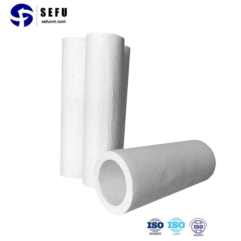 Sefu China Ceramic Fiber Manufacturing Vacuum Formed Shapes Insulation Sleeve Tube