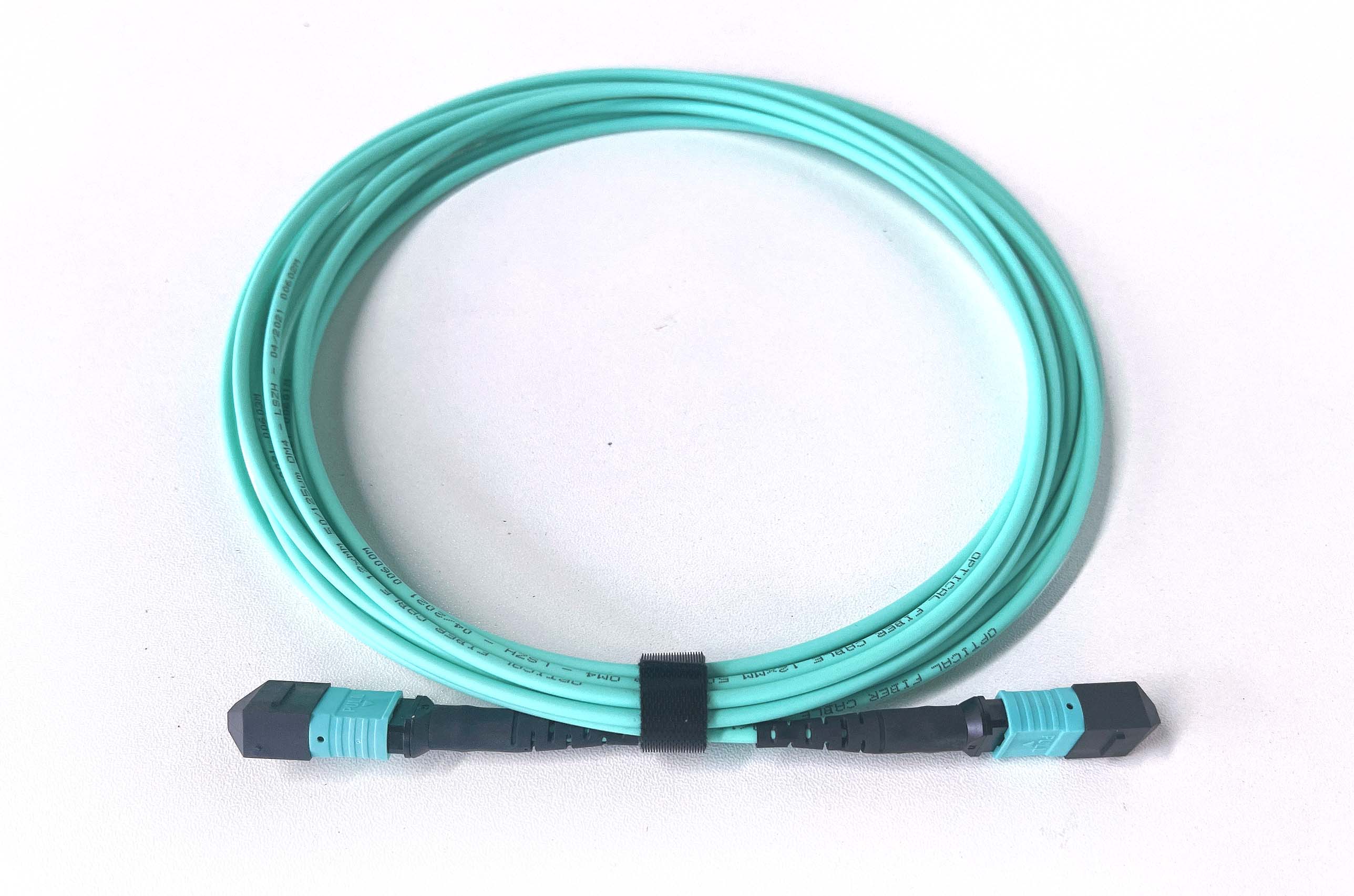 OEM MTP-24 MPO-24 OM3-300 3.0mm LSZH Type B Fiber Optic Patch Cord Suppliers, Products