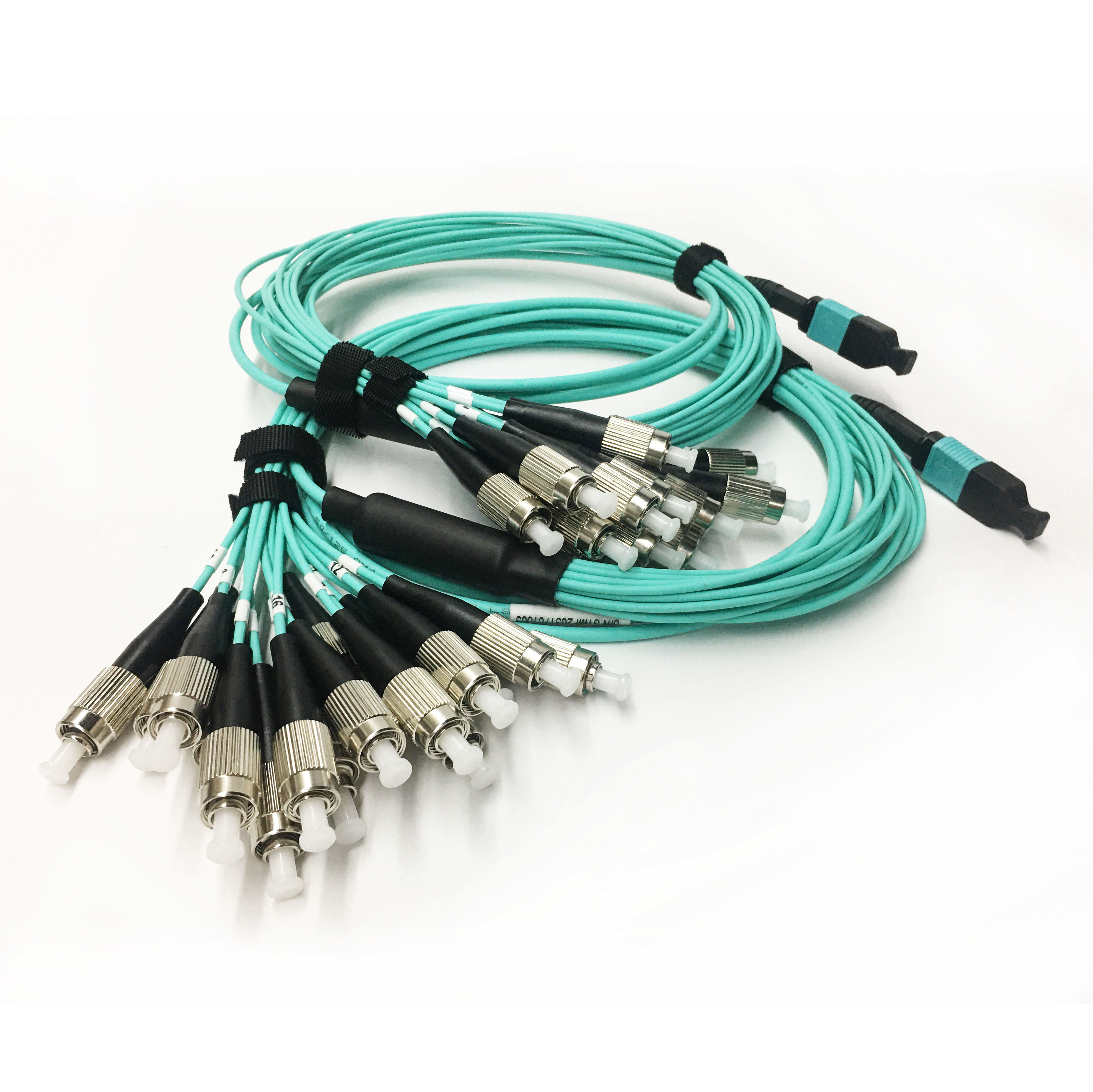 Wholesale MPO-16 to FC OM3-150 Fanout Fiber Optic Patch Cable Manufacturer, Factories