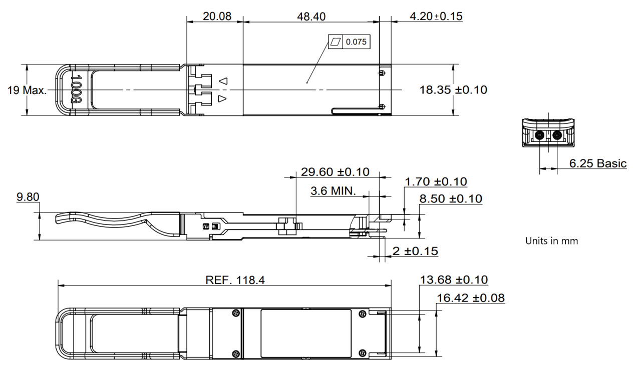 100G QSFP28 ZR4 Diagram