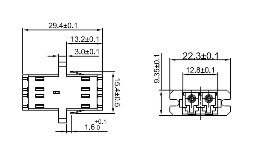Fiber Optic Adapter Detail 1