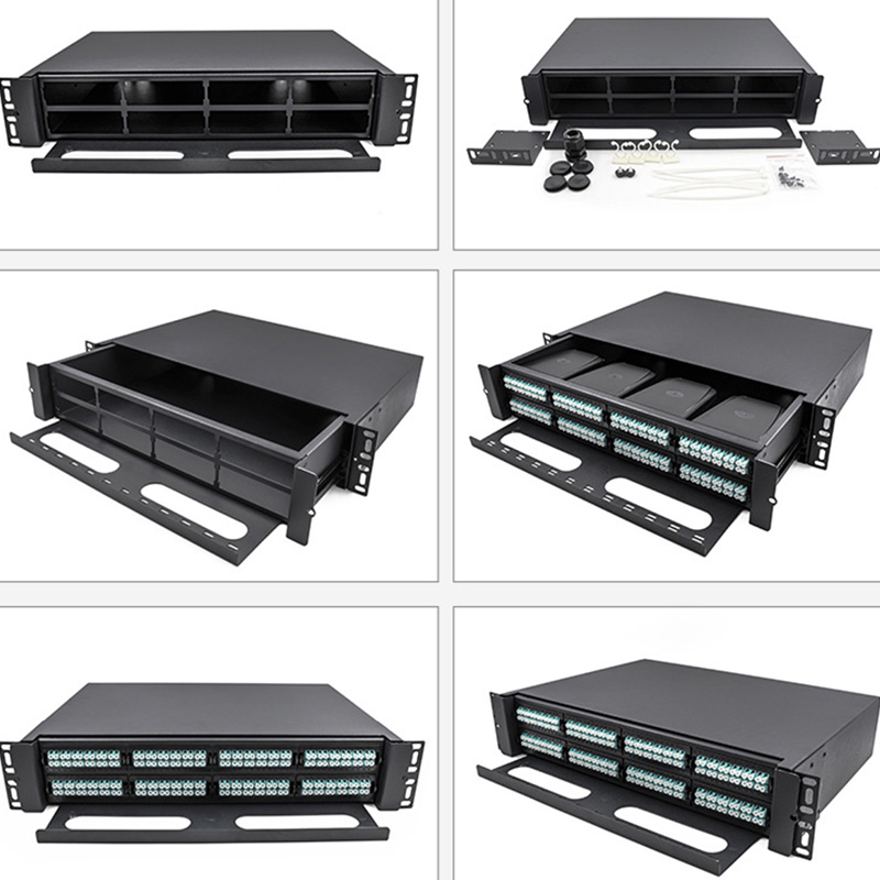OEM High Density 2U 192fo MTP MPO Fiber Optic Patch Panel Supplier, Pricelist