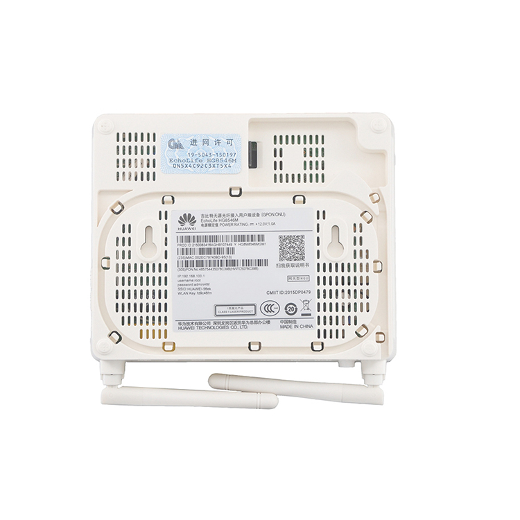 OEM FTTH fiber optic network router Huawei HG8546M GPON ONU 4LAN 1 Voice WIFI 2 Antenna GPON ONU Supplier, Products
