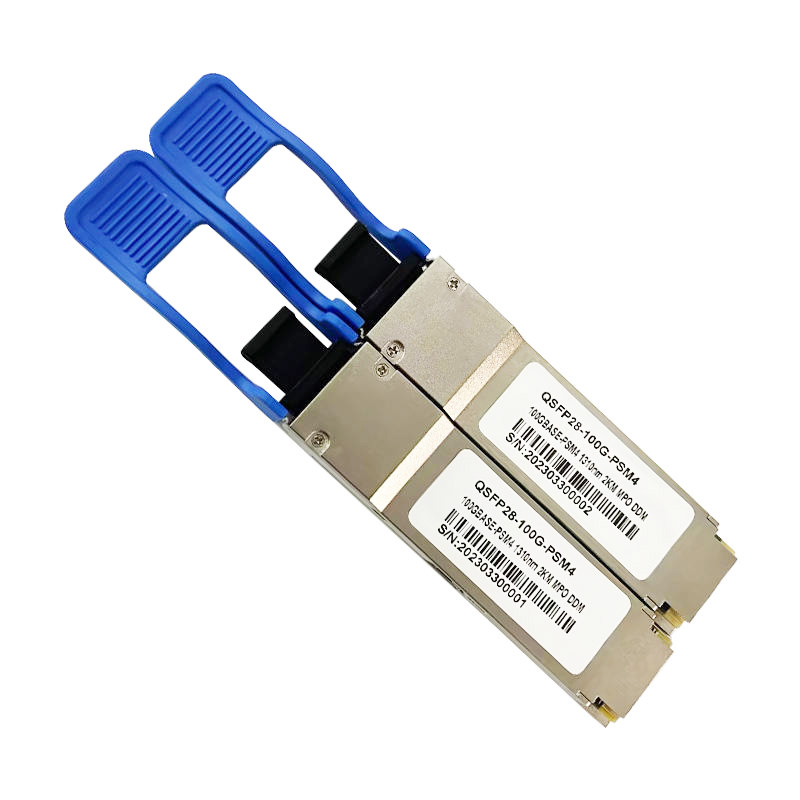 Cheap 100G QSFP28 PSM4 SMF 1310nm 2KM MTP MPO Fiber Optic Transceiver Supplier, Factory