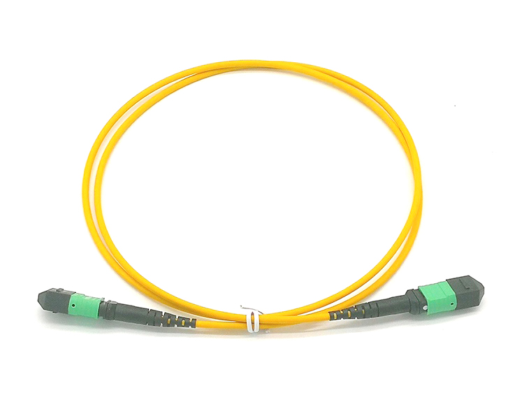 Cheap MTP 8 / MPO 8 APC Single Mode SM 8fibers Optical Fiber Patch Cable  Factory, Quotes