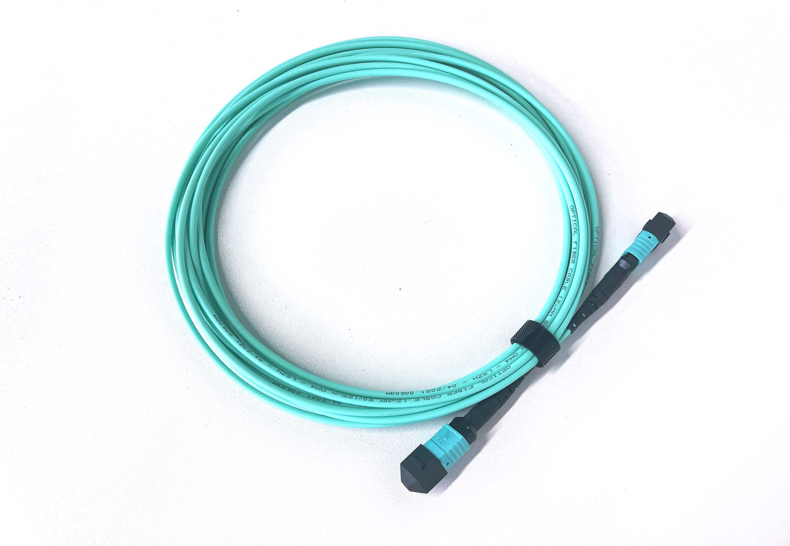 OEM MTP-24 MPO-24 OM3-300 3.0mm LSZH Type B Fiber Optic Patch Cord Suppliers, Products