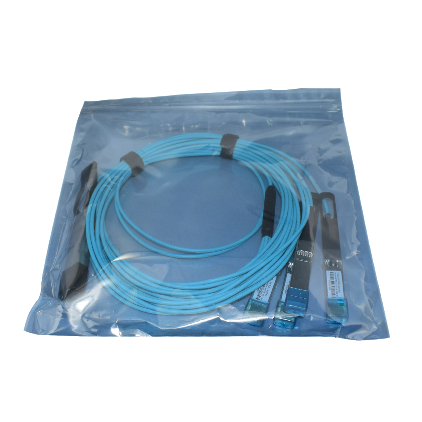 China Cisco QSFP-4 x 10G-AOC1M Compatible 40G QSFP+ to 4 x 10G SFP+ Active Optical Breakout Cable Supplier, Factory