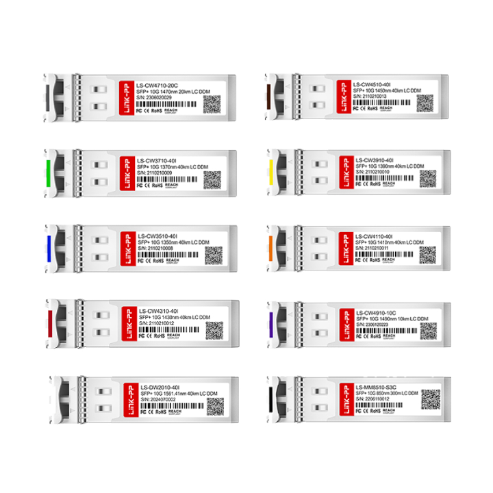 SMF Duplex LC Optical Transceiver Module Single Mode 10G CWDM SFP+ Module 80km
