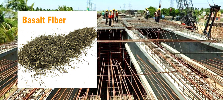 Application of chopped basalt fiber