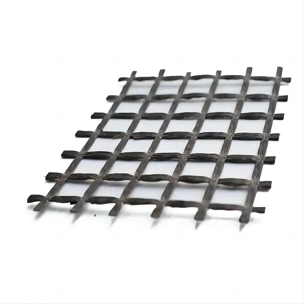 Custom High Tensile Basalt Fiber Mesh Geogrid For Roadbed Reinforcement Products, Factories