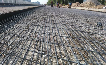 Basalt fiber rebar cross section showing fiber structure