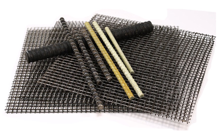 Basalt fiber rebar installation in bridge construction