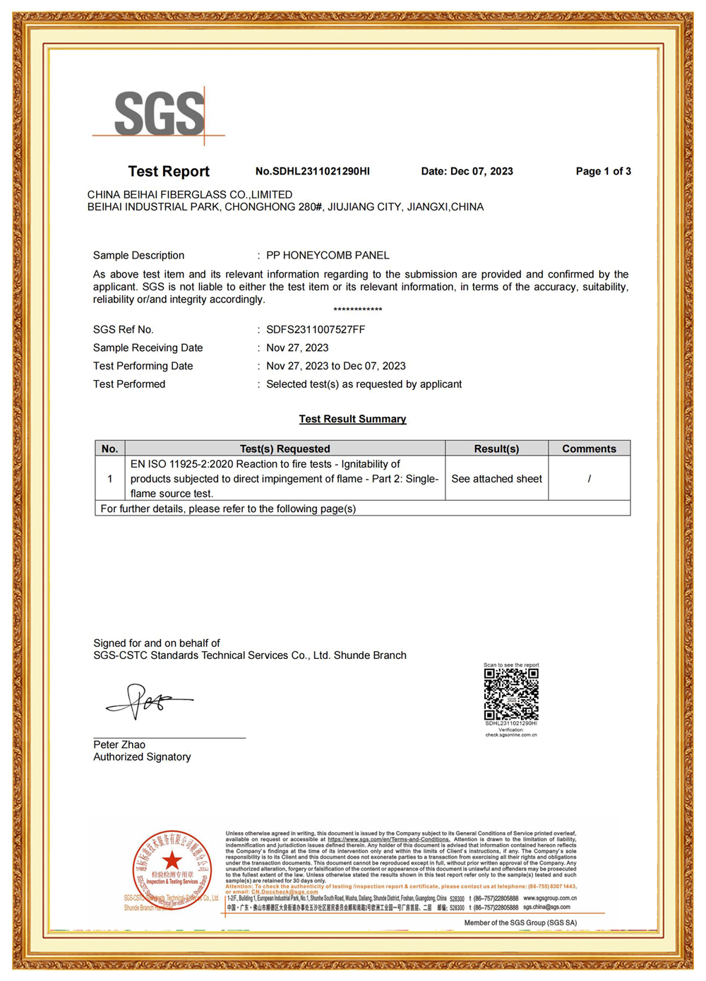 China Beihai ISO certification for basalt fiber manufacturing