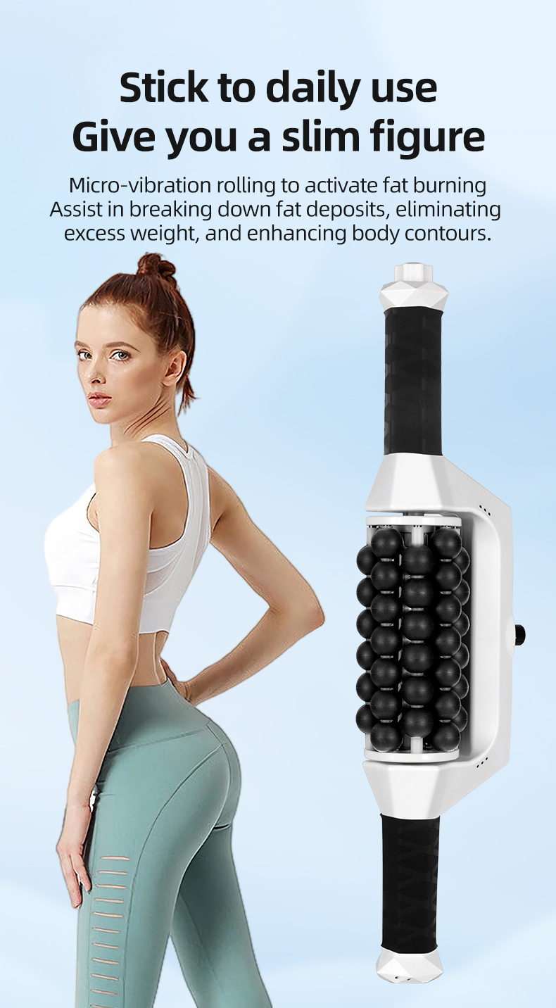 Electric Cellulite Reduction Micro-vibration Roller Massage Ball Body Vibrator Slimming Machine Device