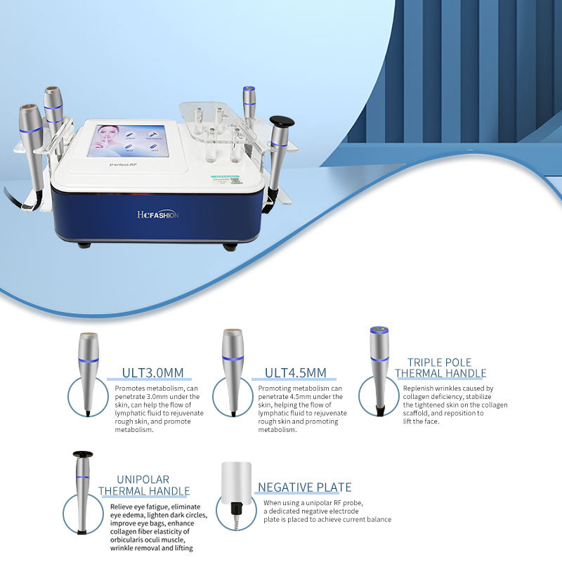 Korean Beauty Facial Lifting Wrinkle Reducing Skin Tightening Face &amp; Eye Area Desktop Device with Frequency V Technology
