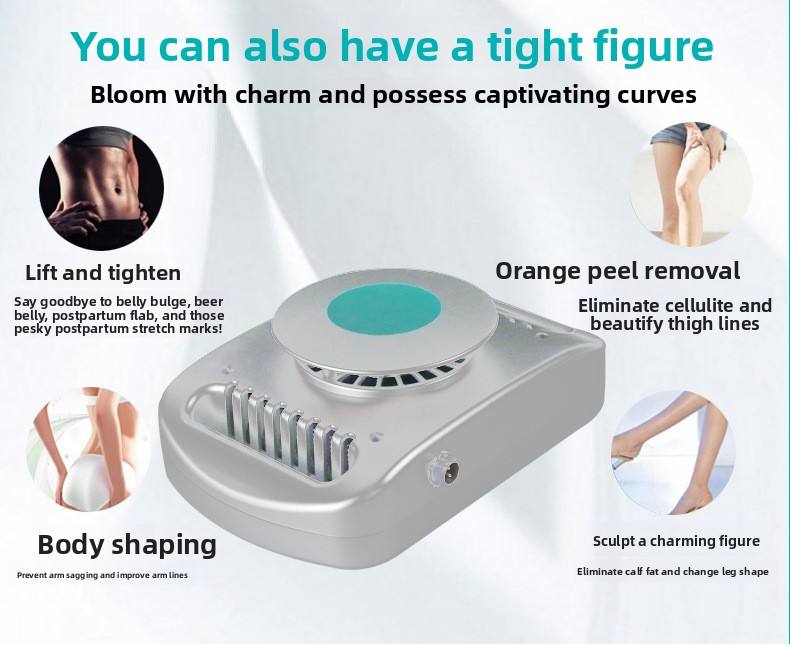 FOYOGA Portable Home Use LED Metal CryoPad Cryolipolysis Fat Removal Slimming Machine with Timing Control Plug-In Body Massager