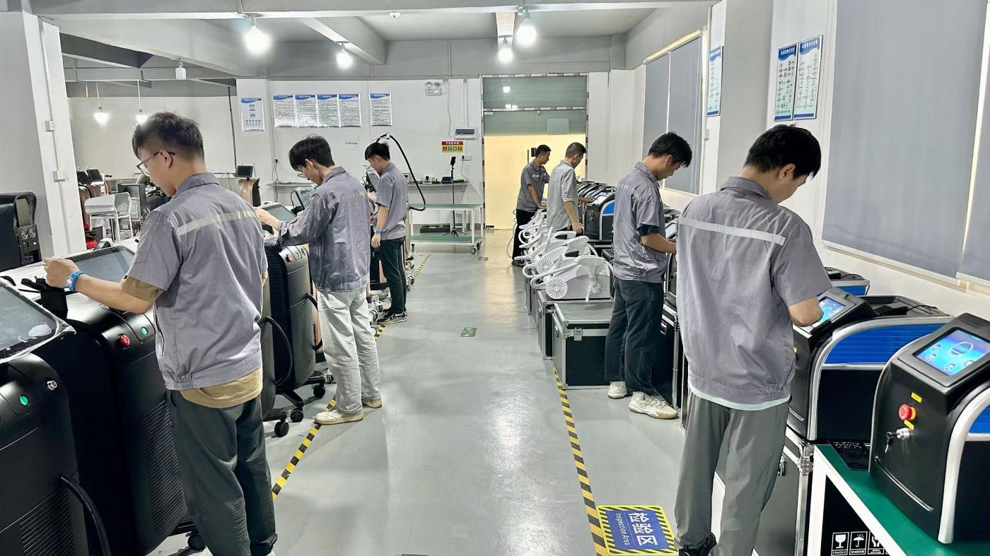 Function test and quality inspection of beauty machines
