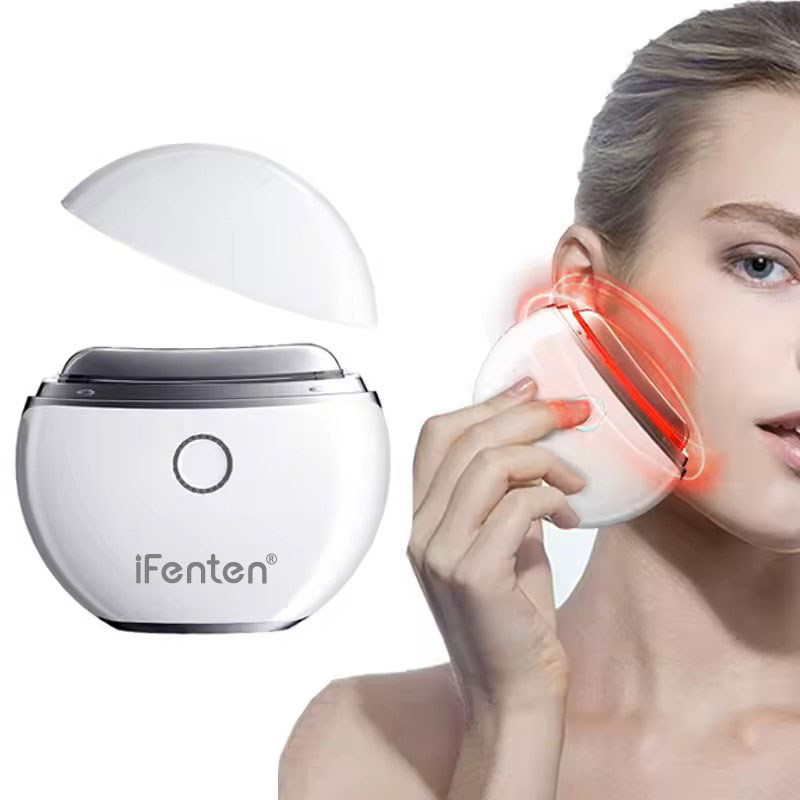 Electric Guasha Massage Tool Face up Roller Whitening Anti-Puffiness Wrinkle Remover Portable Facial Beauty Device