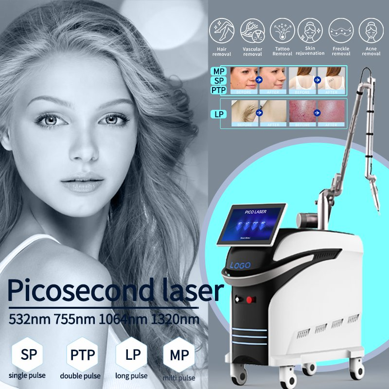 High Power 1064nm/755nm/532nm Pico Laser Machine Multi-Functional for Tattoo and Pigmentation Removal