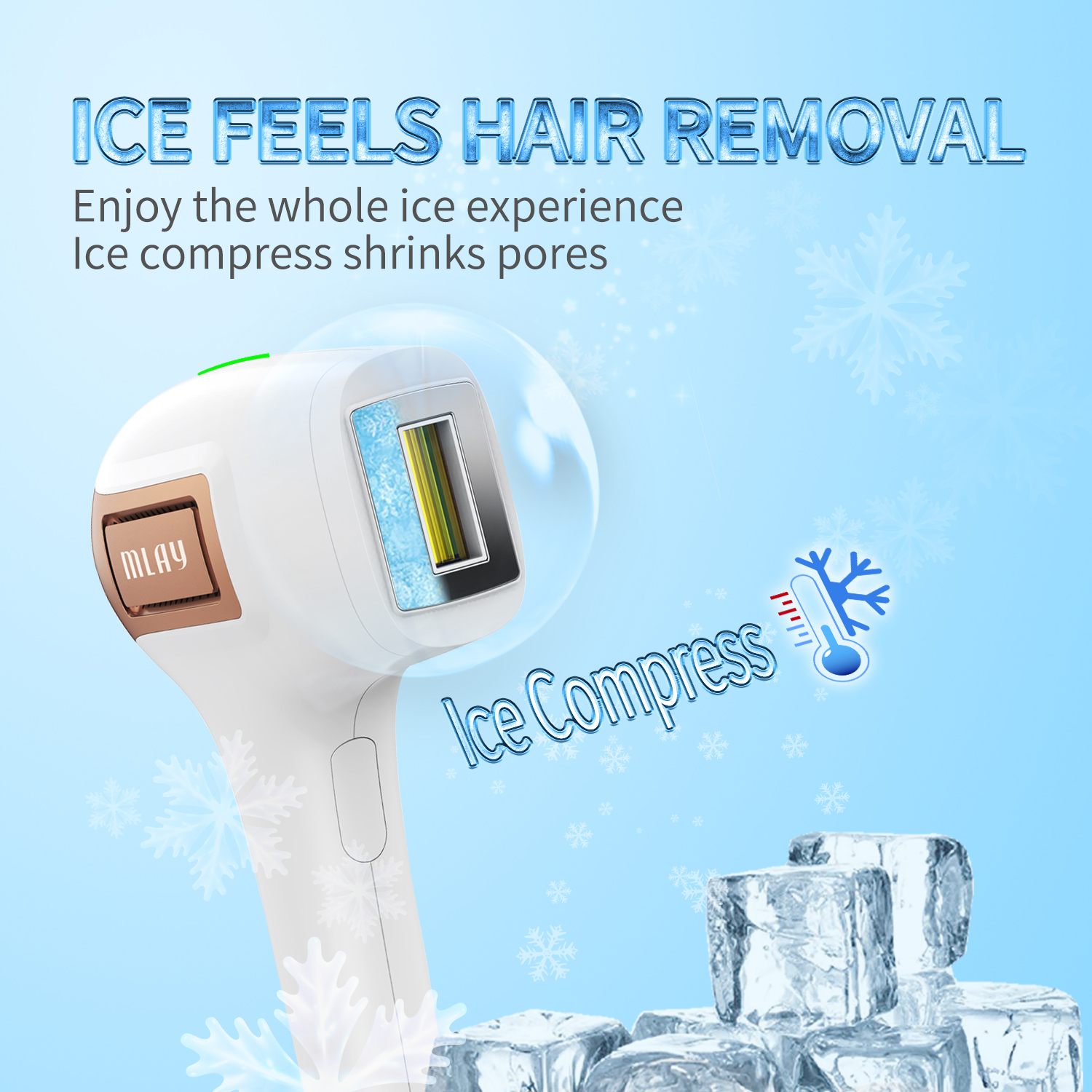 New OEM Mini Portable Professional IPL Laser Epilator UK/US Plug Painless Ice Cool Remover Permanent Home Use Hair Removal