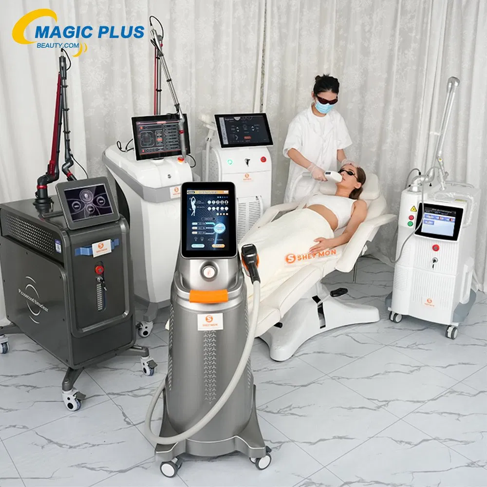 Multifunctional 2 in 1 755 808 1064nm Diode Laser Hair Removal Picosecond Laser Tattoo Removal Machine