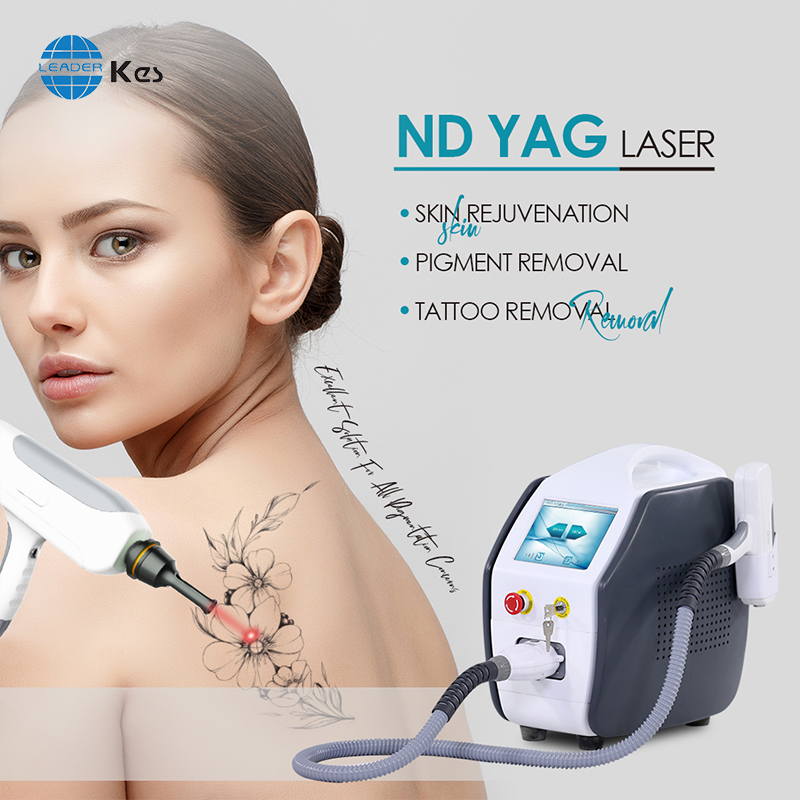 KES High Quality Nd Yag Laser Machine 1064Nm 532Nm Single Pulse Q Switched Nd Yag Laser for Salon
