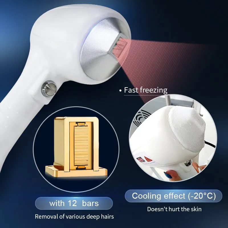 Ice Cooling IPL Permanent Hair Removal Beauty Device for Face