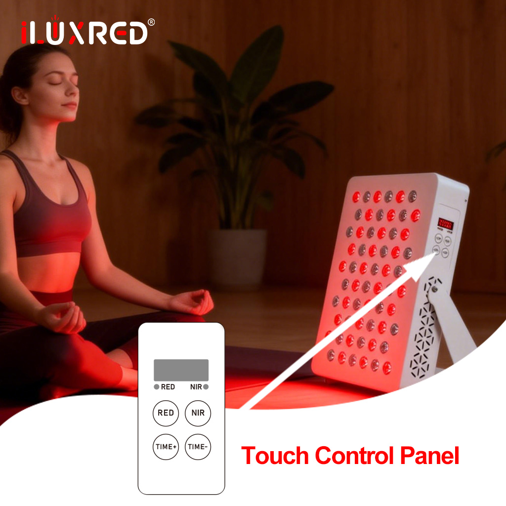 ILUXRED Large Red Light Therapy Panel Led Infrared Full Body Dual Chip Power Device For Body Face Neck
