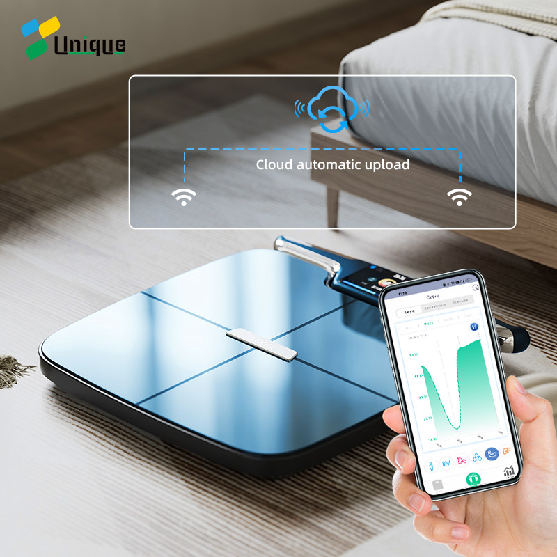 Unique 8 Electrodes Body Composition Scale Medical Scale Weight With APP Free SDK Wifi And Bluetooth Body Fat Scale