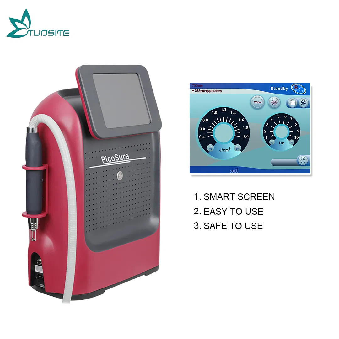 All Pigmentation Removal Portable Pico Laser Picosecond Laser Tattoo Removal Machine/1064 Nm 532nm 755nm
