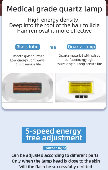Portable Painless LED Device Ice Cooling Home Use IPL Hair Removal Machine