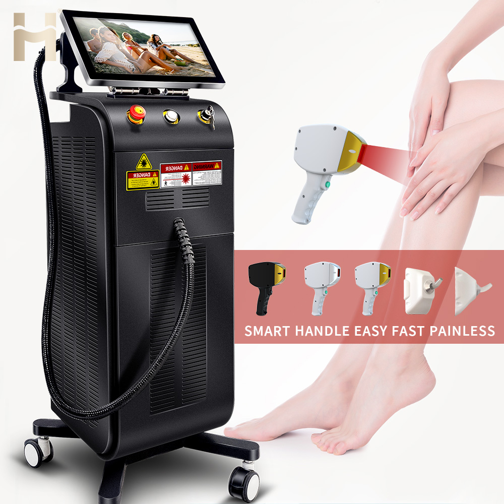 60% DISCOUNT Ice Titanium Platinum Triple Wave 755 1064 808nm Diode Laser Hair Removal Alexandrite Laser Hair Removal Machine